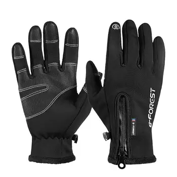 

PU Touch Screen Ski Gloves Winter Motorcycle Riding Waterproof Snow Windstopper Camping Leisure Mittens for Warm Outdoor Prop