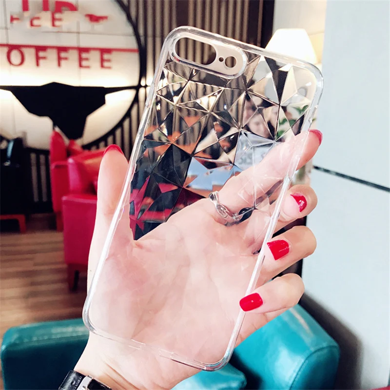 Moskado 3D алмаз для iPhone 6 6s 7 8 Plus X чехол телефона модный геометрический ромб