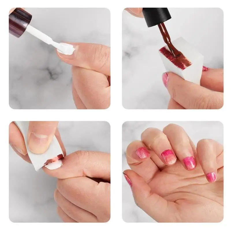 50pcs Disposable Nail Art Buffer Sponges DIY UV Gel Polish Files