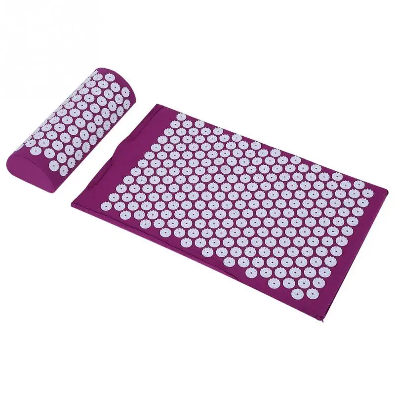 Acupressure Spike Yoga Mat Pillow Set Yoga Workout Fitness Training Pad