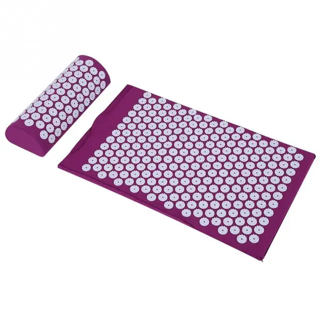 Acupressure Spike Yoga Mat Pillow Set Yoga Workout Fitness Training Pad