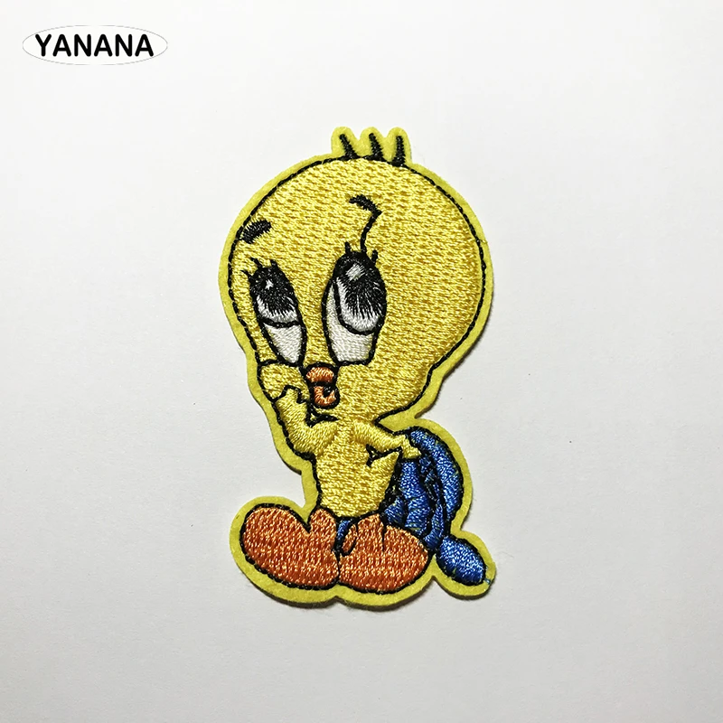 ひよこ漫画アニメーションキャラクターの服パッチアイアンに刺繍縫製 Patches Aliexpress
