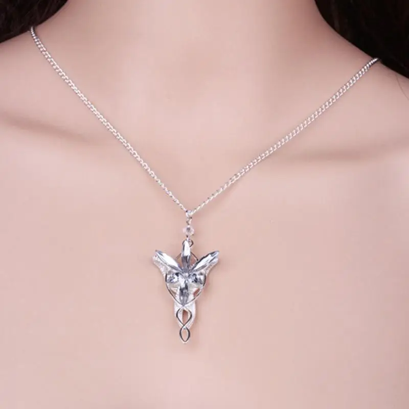 

1Pcs/set Hot Film Lord Of The Necklace Hobbit Aragorn Arwen Evenstar Pendant Twilight Star Pendant Movie Jewelry