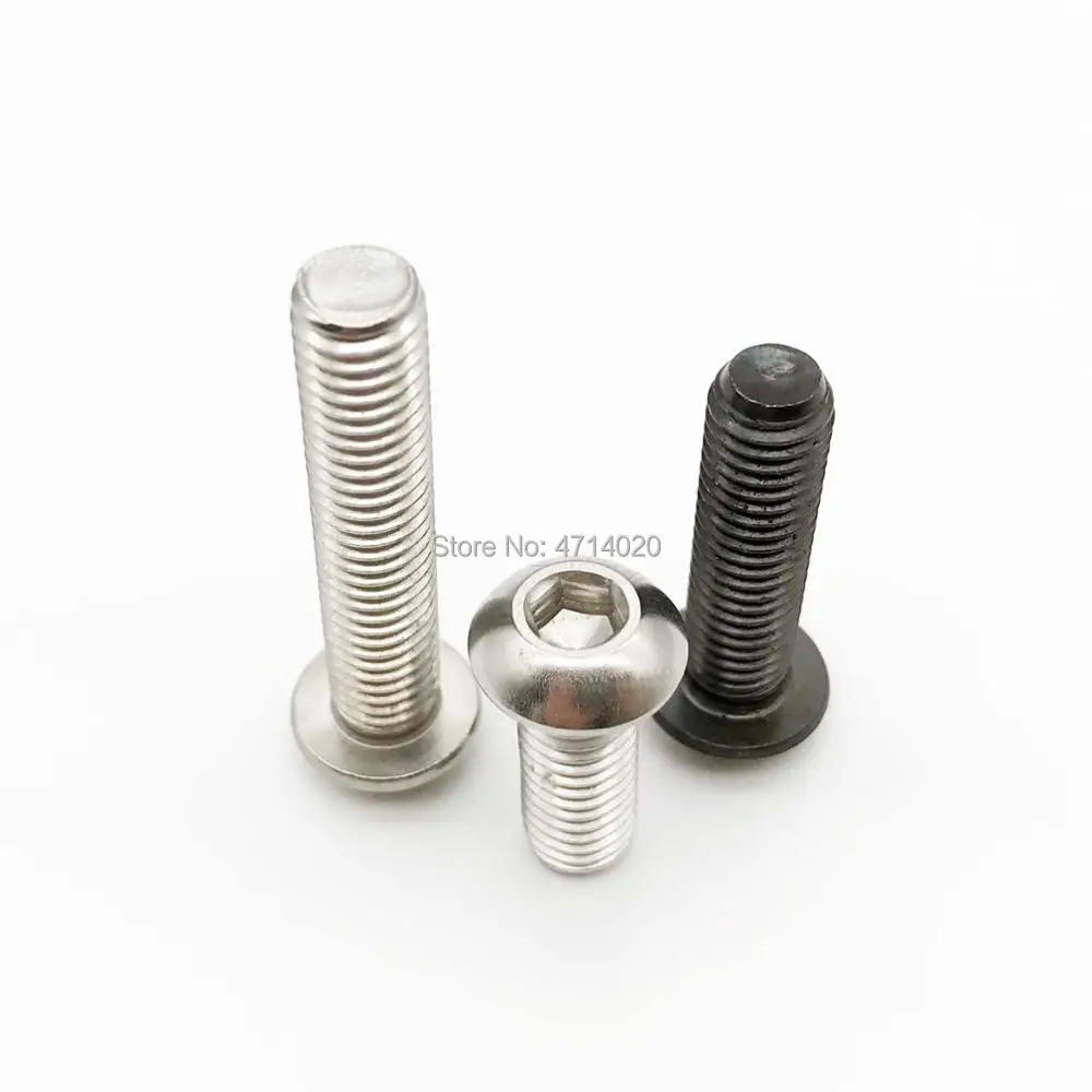 con cabeza redonda hexagonal acero inoxidable Set de 10 tornillos de Allen M3/ M4/ M5/ M6/ A2