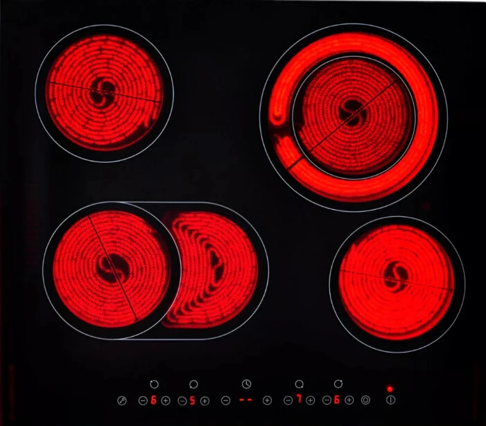 

VidaXL Touch Control Ceramic Hob Electric Ceramic Stove Cookers Household Induction Cooker Powerful Intelligent Cooktop Cookware