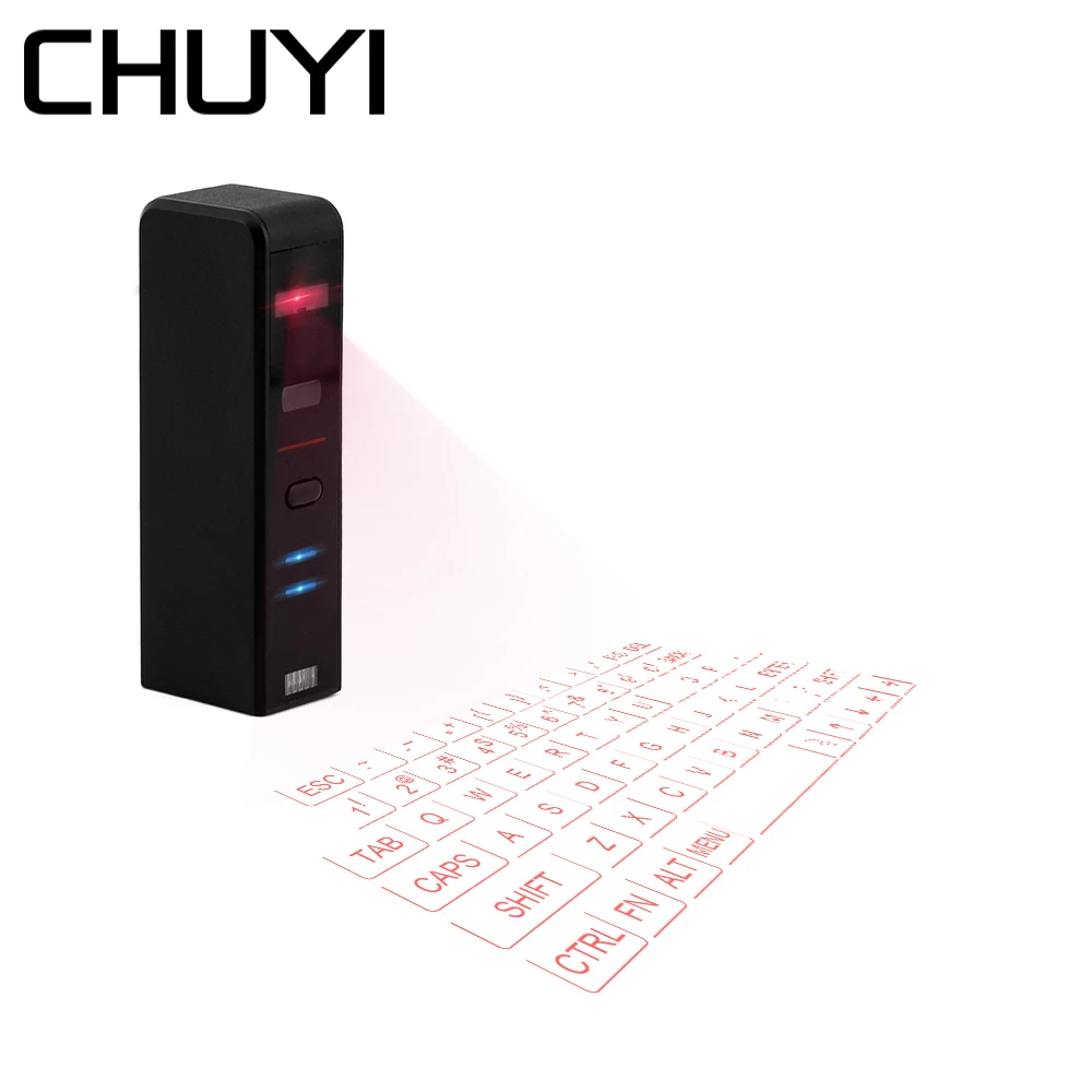 

CHUYI Virtual Laser Projection Mini Keyboard Bluetooth Wireless Keypad For Iphone Macbook Air PC Tablets Notebook Computer