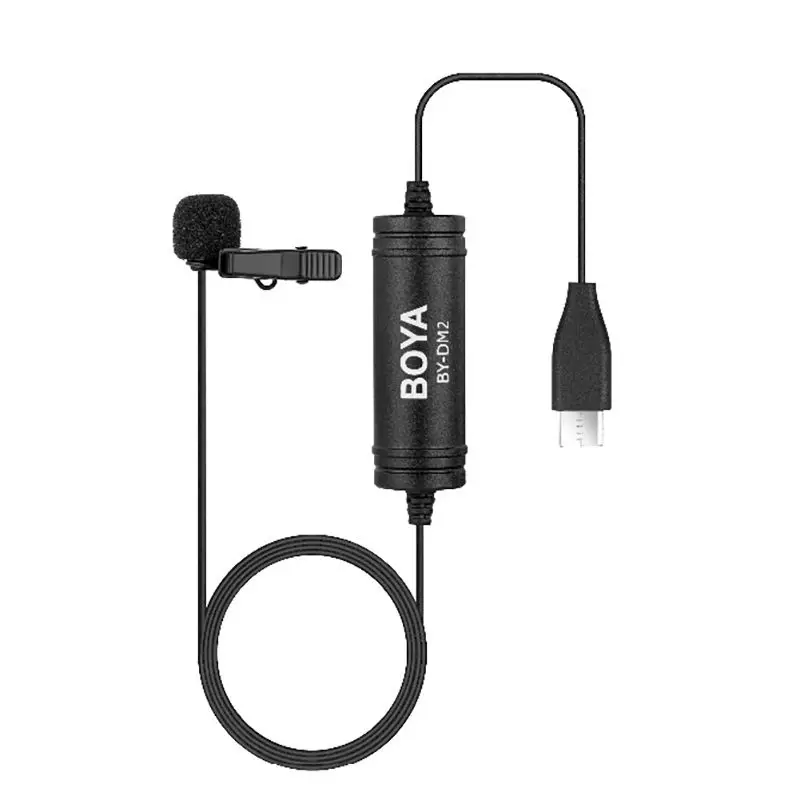

BOYA BY-DM2 Lavalier Microphone Clip-On Mic With USB Type-C Interface For Huawei Mate 10 Samsung_ For Xiaomi Android Smartphon