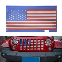 Американский флаг канадский флаг передняя решетка сетчатая вставка для Jeep Wrangler 2007- стайлинга автомобилей