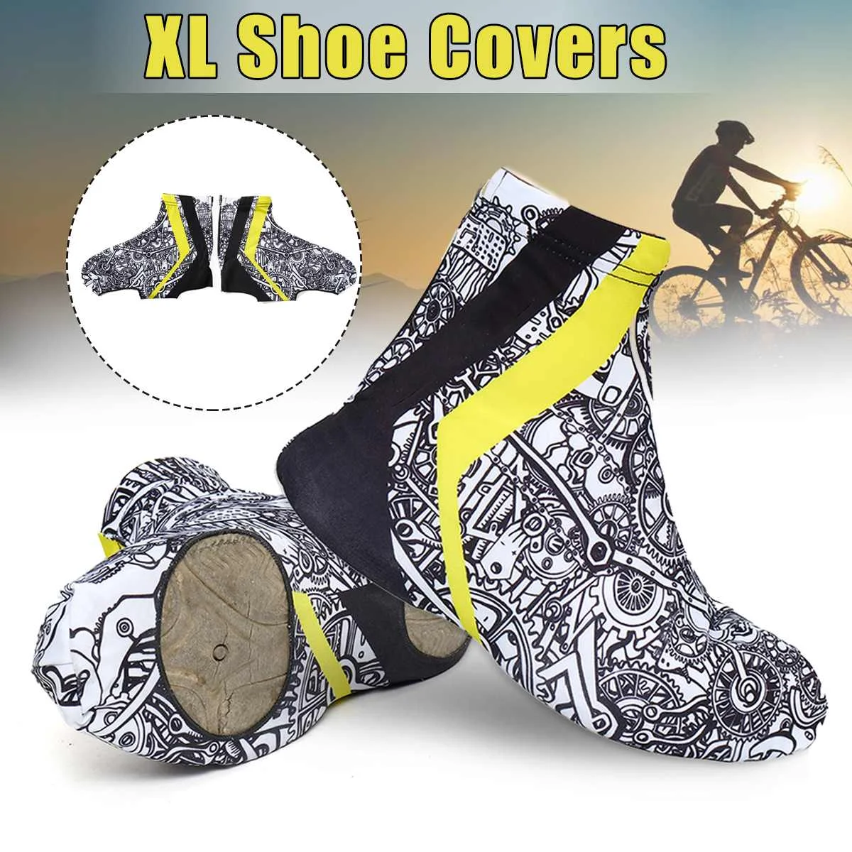 

1pair Shoe Covers Reusable Bicycle Dustproof Cycling Overshoes Unisex MTB ShoeCover Sports Accessories