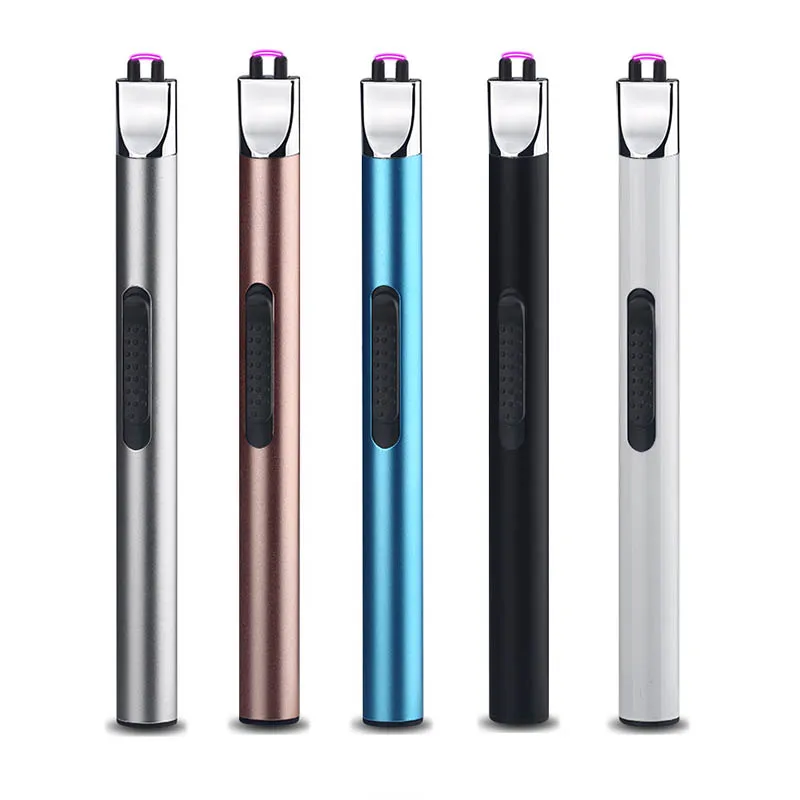 

USB Lighters Safe Windproof Kitchen Accessories Ignition Guns Flameless Electric Pulsed Arc Lighter Rechargeable Ignition