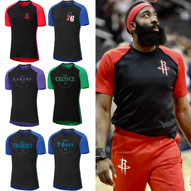 USA كرة السلة الرياضة قصيرة الأكمام تي شيرت هوديس جورج/دورانت/الكاري فضفاض التجفيف السريع كرة السلة التدريب دعوى البلوز USA كرة السلة الرياضة قصيرة الأكمام تي شيرت هوديس جورج/دورانت/الكاري فضفاض التجفيف السريع كرة السلة التدريب دعوى البلوز