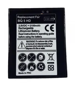 

5HD Battery de refill neutral for BQ Aquaris 5 HD Model 366071PL