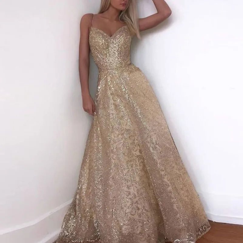 

summer gold glitter dress robe femme vestidos women clothing kleider elegant party sexy dresses clothes jurken backless elbise