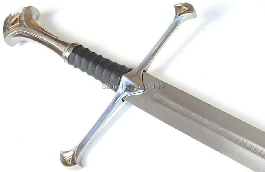 Lord of the Rings Anduril The Sword of Aragon holy sword Stainless Steel Blade Sharp Home Decorate Collection Real Knife Swords