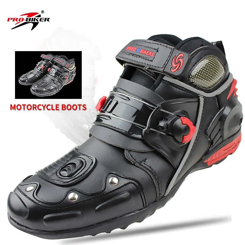 

Off-Road Lightweight breathable motorcycle road racing shoes boots Genuine PRO-BIKER Motorcycle Riding Boots