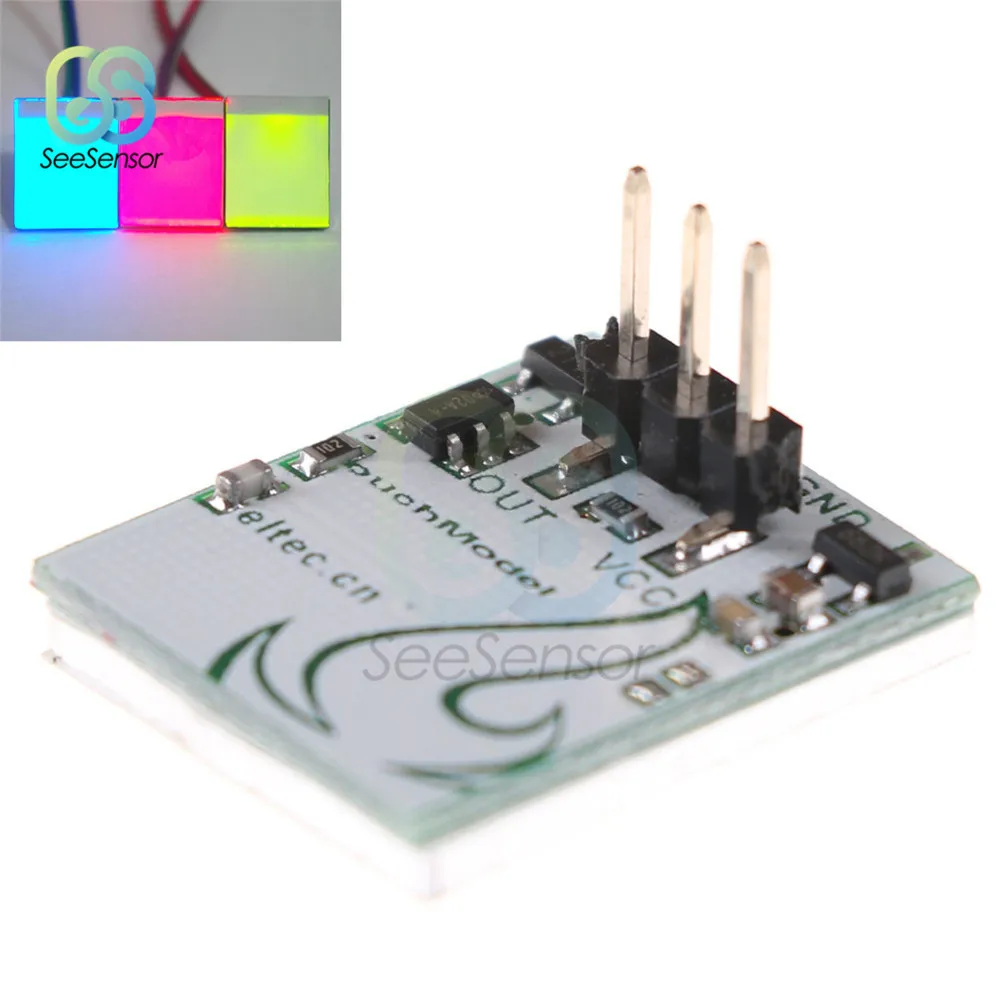 

5pcs/Lot 2.7V-6V Capacitive Touch Switch Button LED DIY Electronic Sensor Switches Module Anti-interference DIY Tool