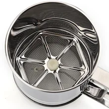 FASOTY двойной кухонный слой муки сито из нержавеющей стали ручной порошок просеиватель утолщенный ручной фильтр для муки