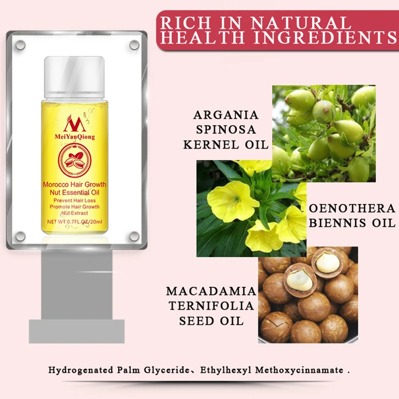 Hair Moisturizing Moroccan Argan Oil Pure Macadamia Nut Hair Care Oil 20ml Hair Moisturizing Moroccan Argan Oil Pure Macadamia Nut Hair Care Oil 20ml