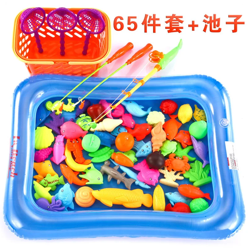 Children Fishing Suits Magnetic Fishing Swimming Pool Baby Educational Toys for Children Children Fishing Suits Magnetic Fishing Swimming Pool Baby Educational Toys for Children