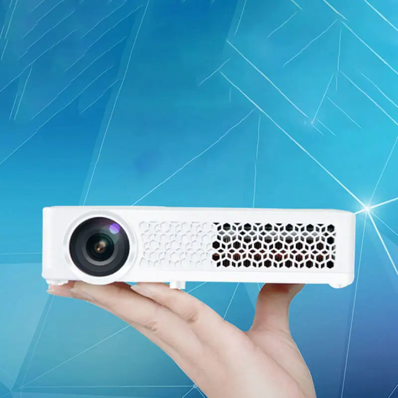 

Portable Android Handle Dlp800W Wifi Home Theater Hd Mini Smart Projector With Optional Wired Sync Display For Iphone Eu Plug