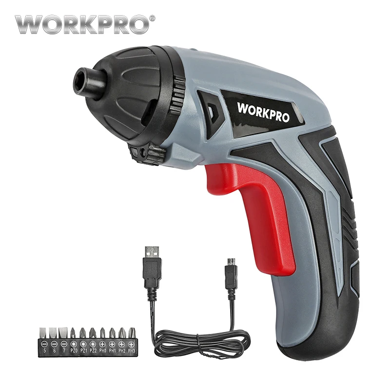 WORKPRO 3,6 V USB Беспроводная электрическая отвертка доступная перезарядка литий-ионная отвертка