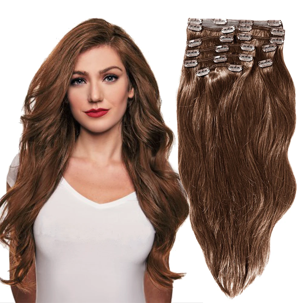 YONNA волосы remy на заколках для наращивания человеческие длинные мягкие прямые с