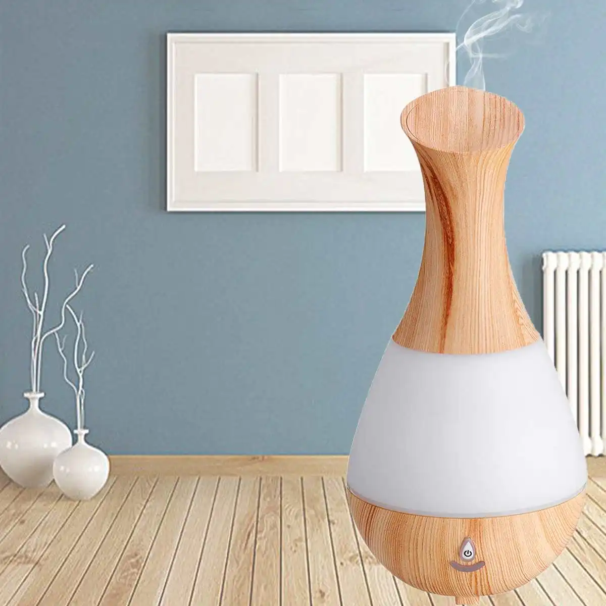 

Wood grain for Aroma Air Humidifier Essential Oil Diffuser Aromatherapy bluetooth USB 7 Color Changing LED Night Lamp for home