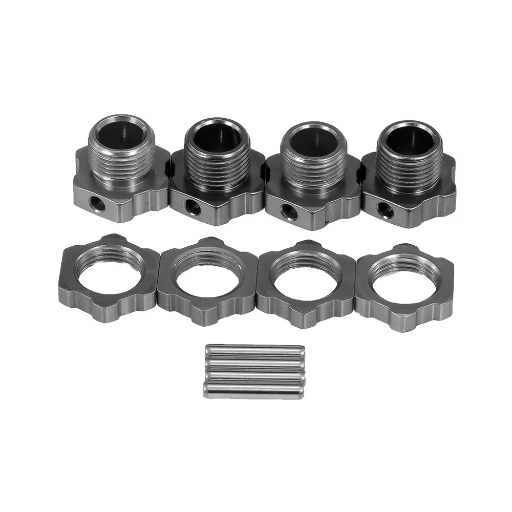 

M17 17mm Aluminum Wheel Hex Hubs Adapter Nut with Pin for 1/8 RC Car Buggy Truggy Monster Truck HPI HSP Traxxa Racing Crawler