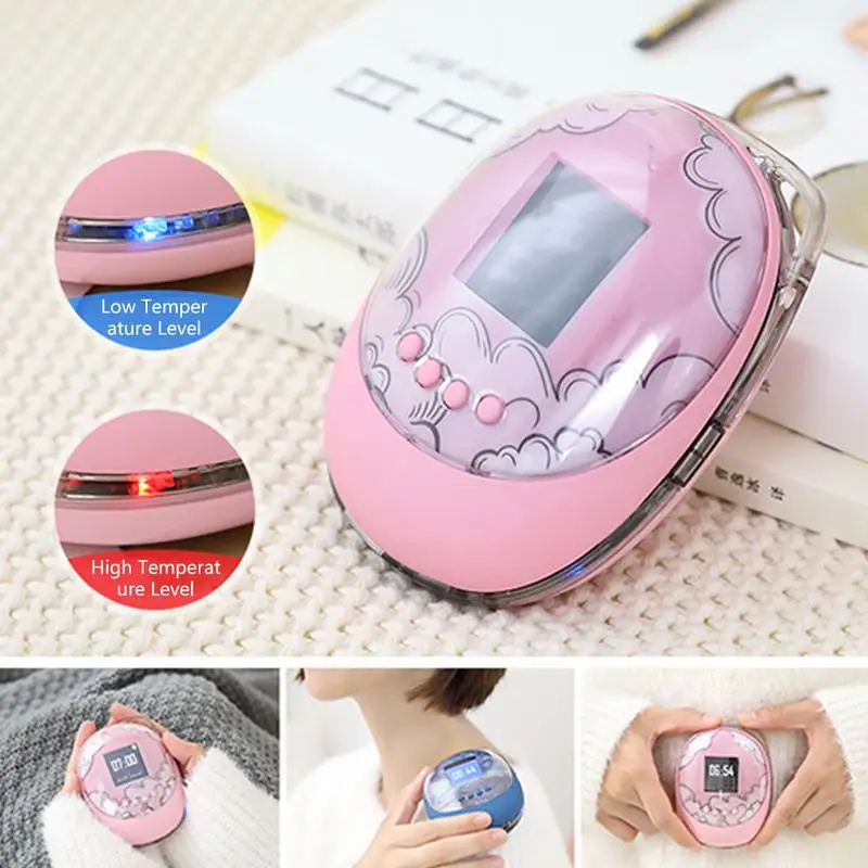 

Portable Pink Egg-shaped Hand Warmers Treasure Creative Silicone USB Charging Mobile Power Large Capacity Small Hand Warmers