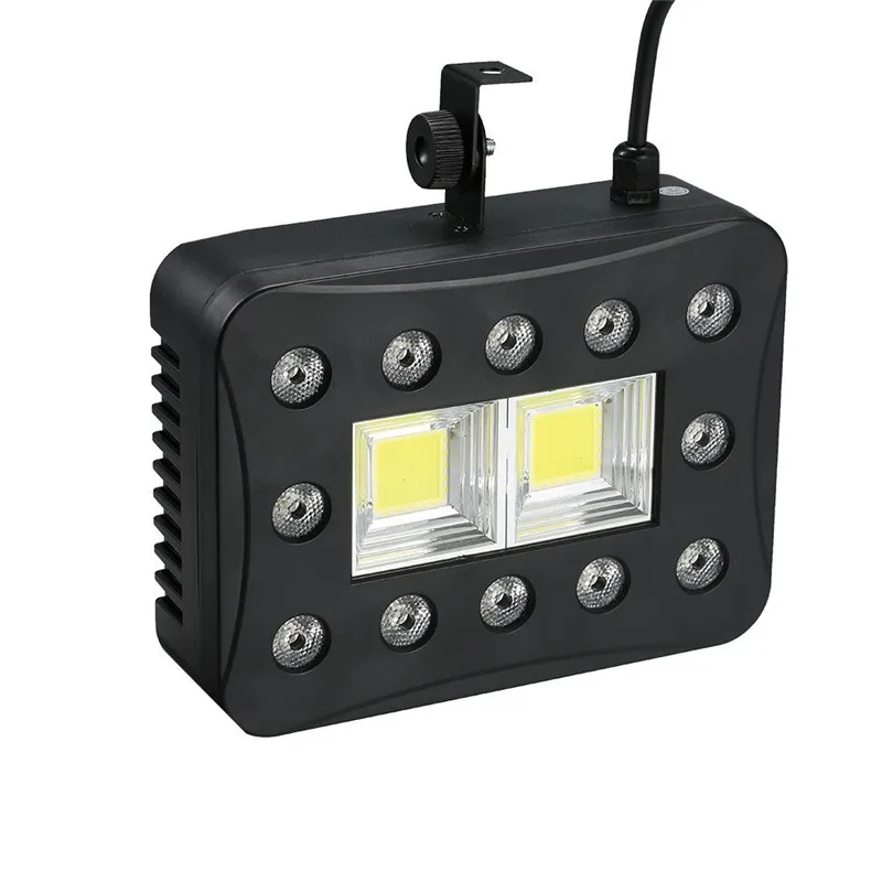 

CLAITE 30W RGBW LED Stage Light Effect 12 2 LED Strobe Par Lamp LED DMX Stage Light for DJ Party Club Show Holiday AC90-240V