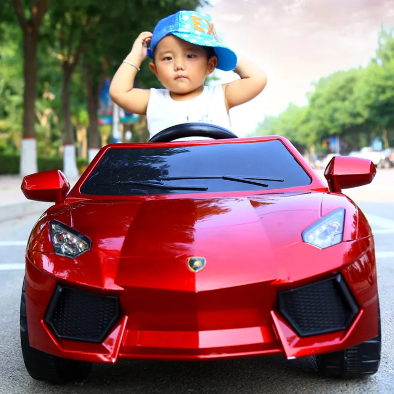 Yemelya Children Remote Control Electric Ride On Car Four Wheel Double