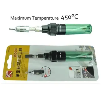 

Professional Gas Soldering Iron Pen Shaped Cordless DIY Butane Gas Gun Torch Tip Transparent Soldering Iron Electronics Tool