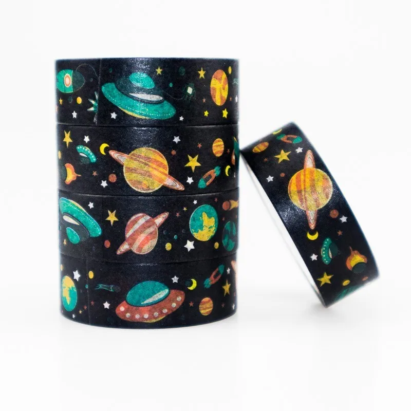 

Starry Sky Pattern Washi masking tape sticky color decorative tape set DIY decoration office stationery scrapbook 1PCS