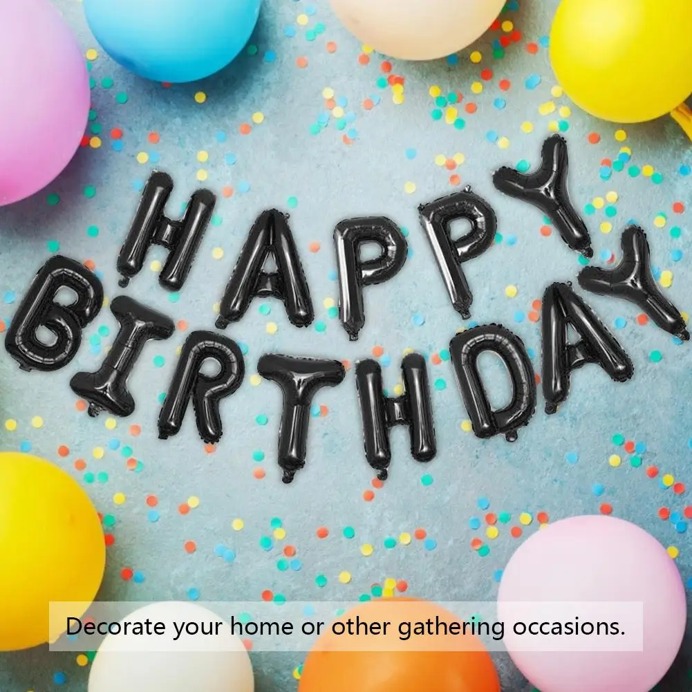 

10pcs Happy Birthday Letter Aluminum Foil Balloons Party Wedding Decor Decorations