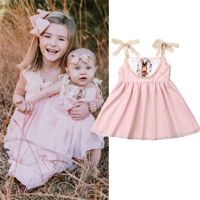 

0-3Y Newborn Toddler Infant Kid Baby Girls Dress Summer Casual Easter Sleeveless Short Dresses Sundress Girl Clothes Outfits