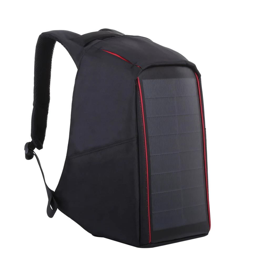 

Hot Sale HAWEEL 12W Flexible Solar Panel Power Backpack Anti Theft Waterproof Backpack Laptop Bag &5V/2.1A Max Dual USB Chargi