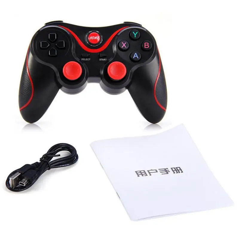 New T3 Bluetooth Wireless Gamepad S600 STB S3VR Game Controller Joystick For Android IOS Mobile Phones PC Turbo High Quality
