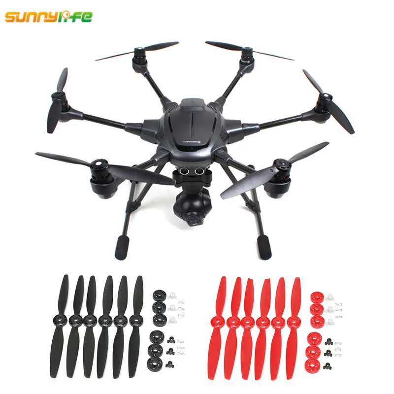 

Sunnylife 6pcs Yuneec Typhoon H480 Quick Release Propeller A B Blades with Props Seat Mount for Typhoon H Hexacopter FPV Drone