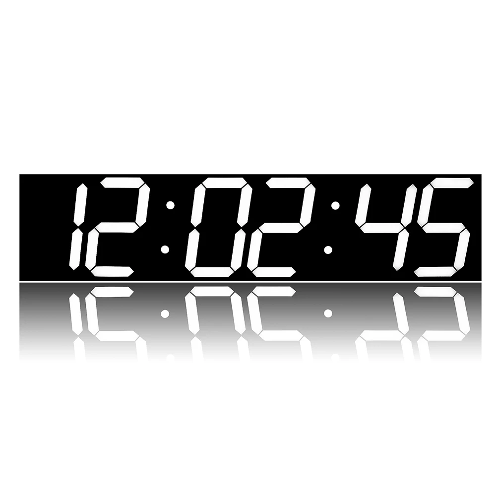 

NEW Remote Control 3D LED Wall Alarm Clock Screen Digital Countdown Timer Oversize Temperature For Home Living Room Office