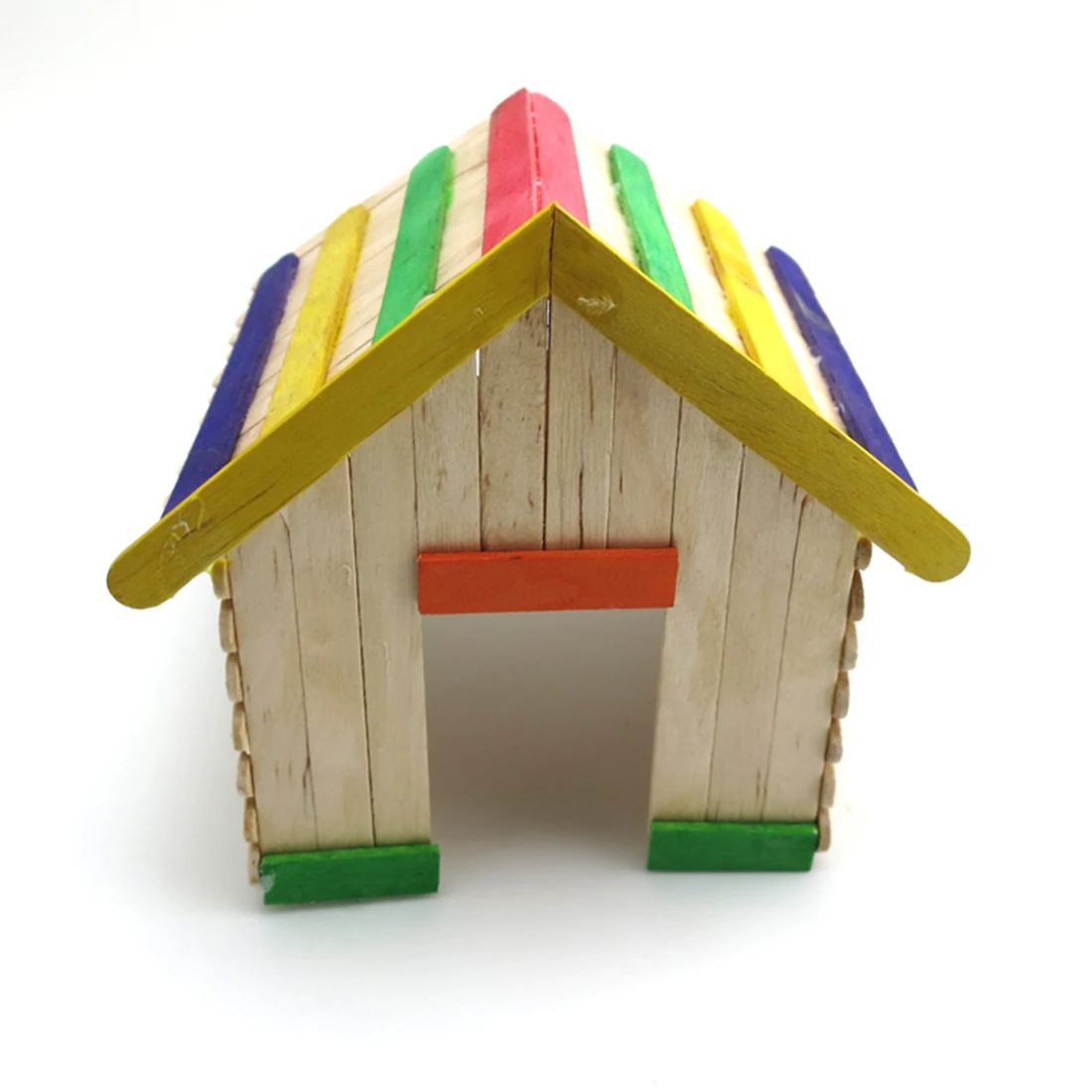 

Wooden DIY Crafts Natural & Colorful Ice Cream Wood Sticks Match Stick Children Handmade House Toys Food DIY Materials For Kids