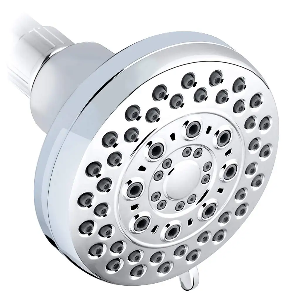 KSFS5 Function Shower Head High Pressure 4 inch Chrome Luxury Showerhead Massage Experience Wall-Mounted Easy Installat | Обустройство