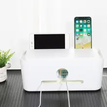 ABS пластиковый сетевой ящик для хранения кабелей Чехол держатель телефона полоса домашнее оформление рабочего стола провода Организации