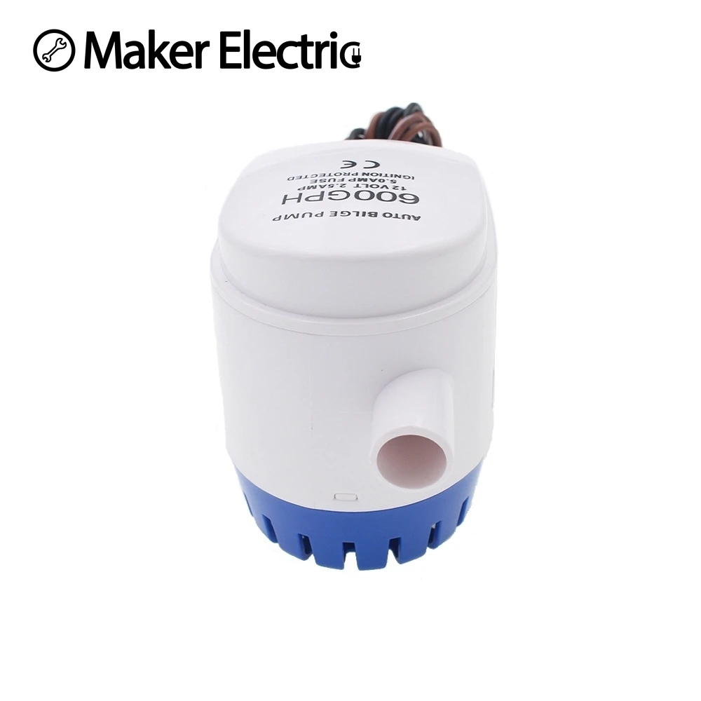 Free shipping,DC 12V/24V 600GPH Automatic bilge pump,submersible boat water pump,electric pump for boats.Bilge Pump 12v