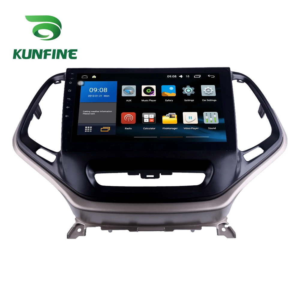 

Octa Core 1024*600 Android 8.1 Car DVD GPS Navigation Player Deckless Car Stereo for Jeep Cherokee 2016 Headunit Radio wifi