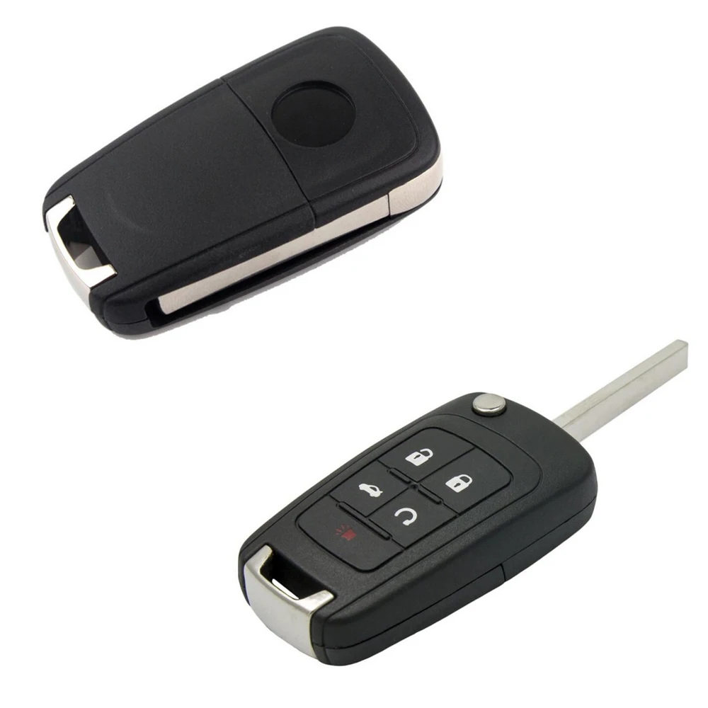 

For Chevrolet Cruze Camaro Sonic Impala Malibu 2010-2016 Replacement 5 Button Uncut Blade Flip Folding Remote car Key Case