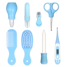 8 шт./компл. уход за ребенком Медицинский Набор безопасный цифровой термометр медицинский дозатор комплекты клиперов для ногтей комплект для ухода за новорожденными