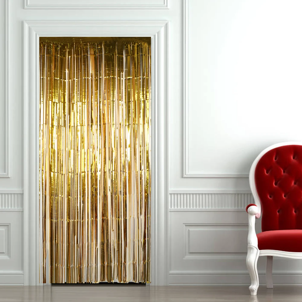 

Shiny Tassel String Home Textile Modern Home Decoration Window Room Divider Flash Line Door Curtain