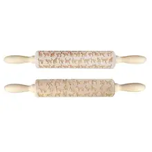 Новая тисненая скалка для выпечки печенья лапши печенье, фондан, пирог выгравированный ролик для теста DIY милое деревянное животное инструмент для выпечки торта