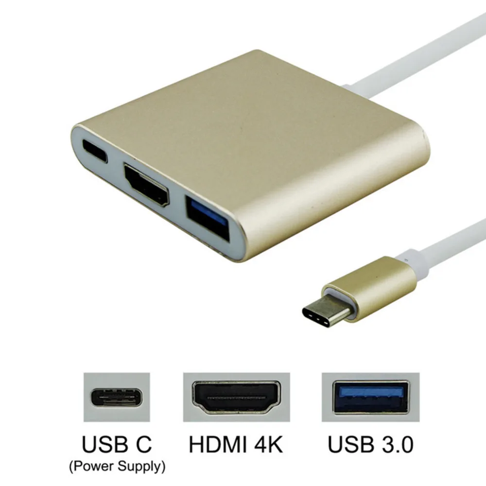 USB Type C к HDMI 3 0 концентратор 1 зарядный адаптер преобразователь удлинитель HD 4K