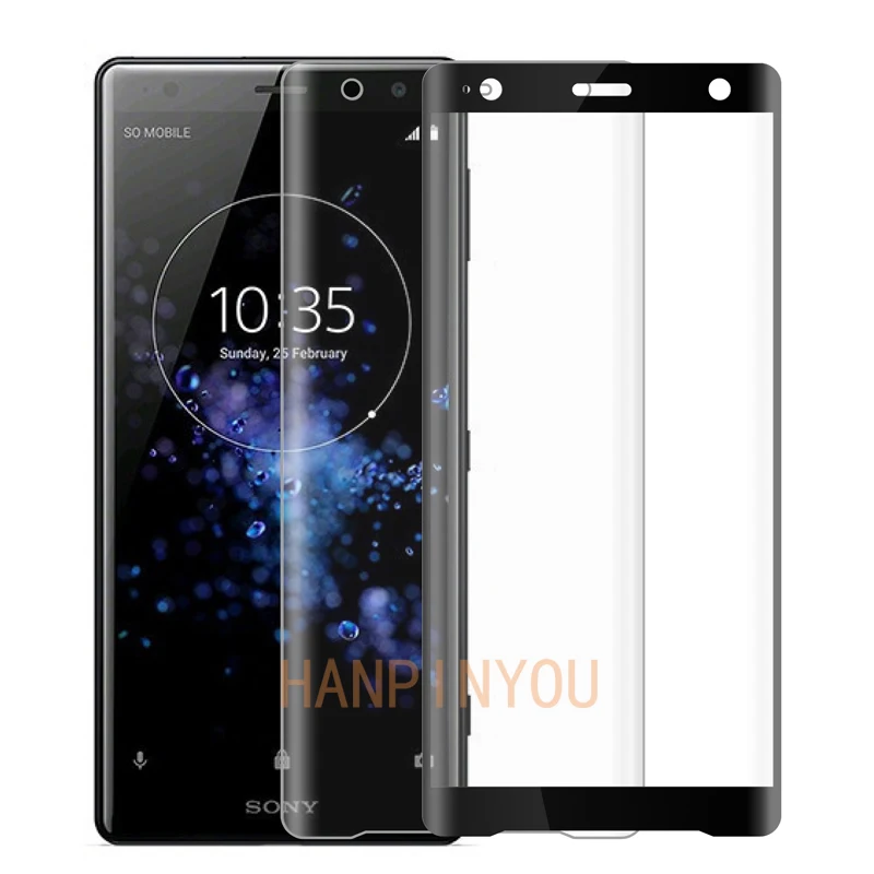Изогнутое закаленное 3D стекло 9H для Sony Xperia XZ2 H8216 H8266 H8276 H8296 полноразмерная защита